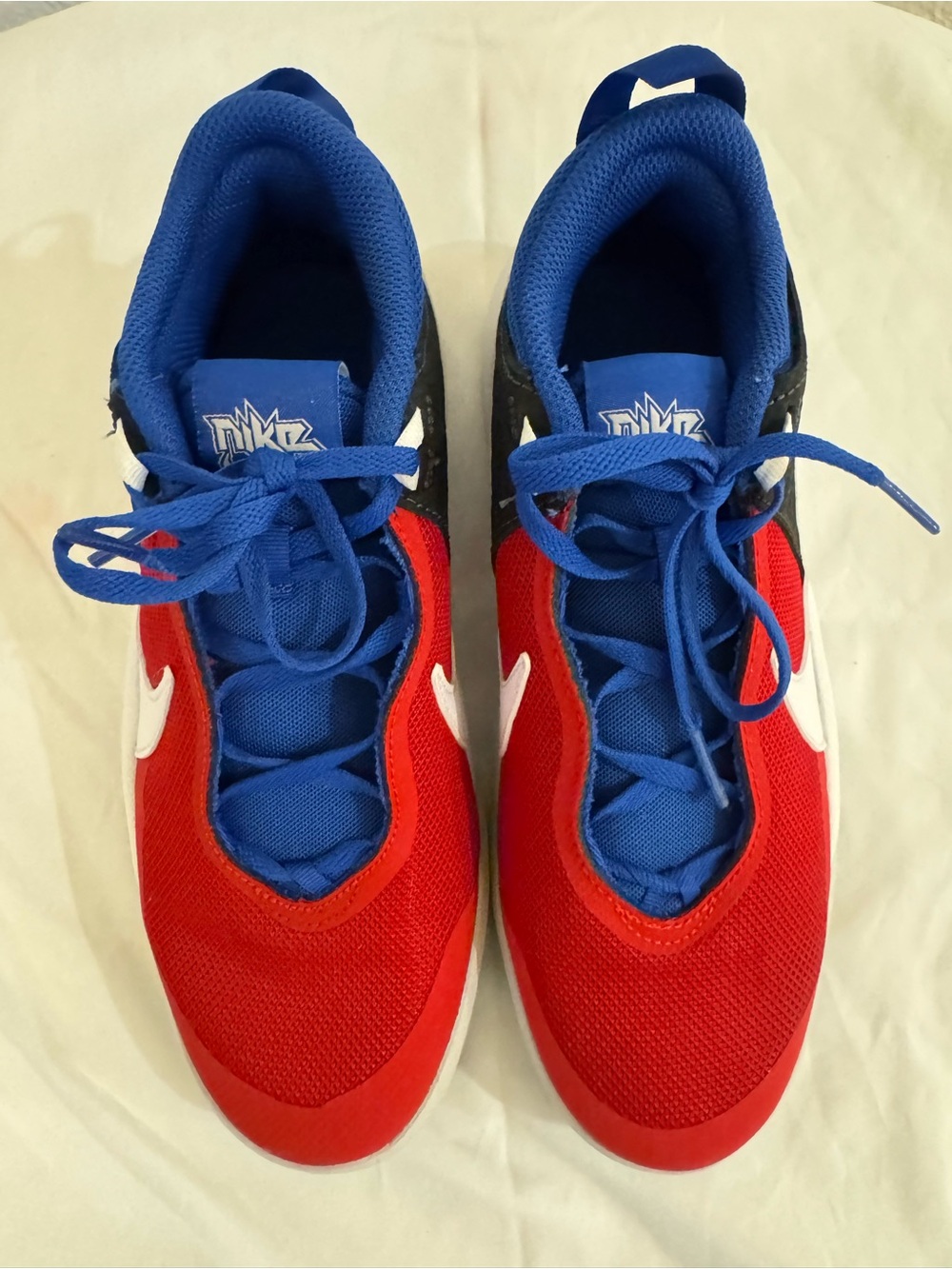 Nike Kids Red, Blue & White Athletic Sneakers